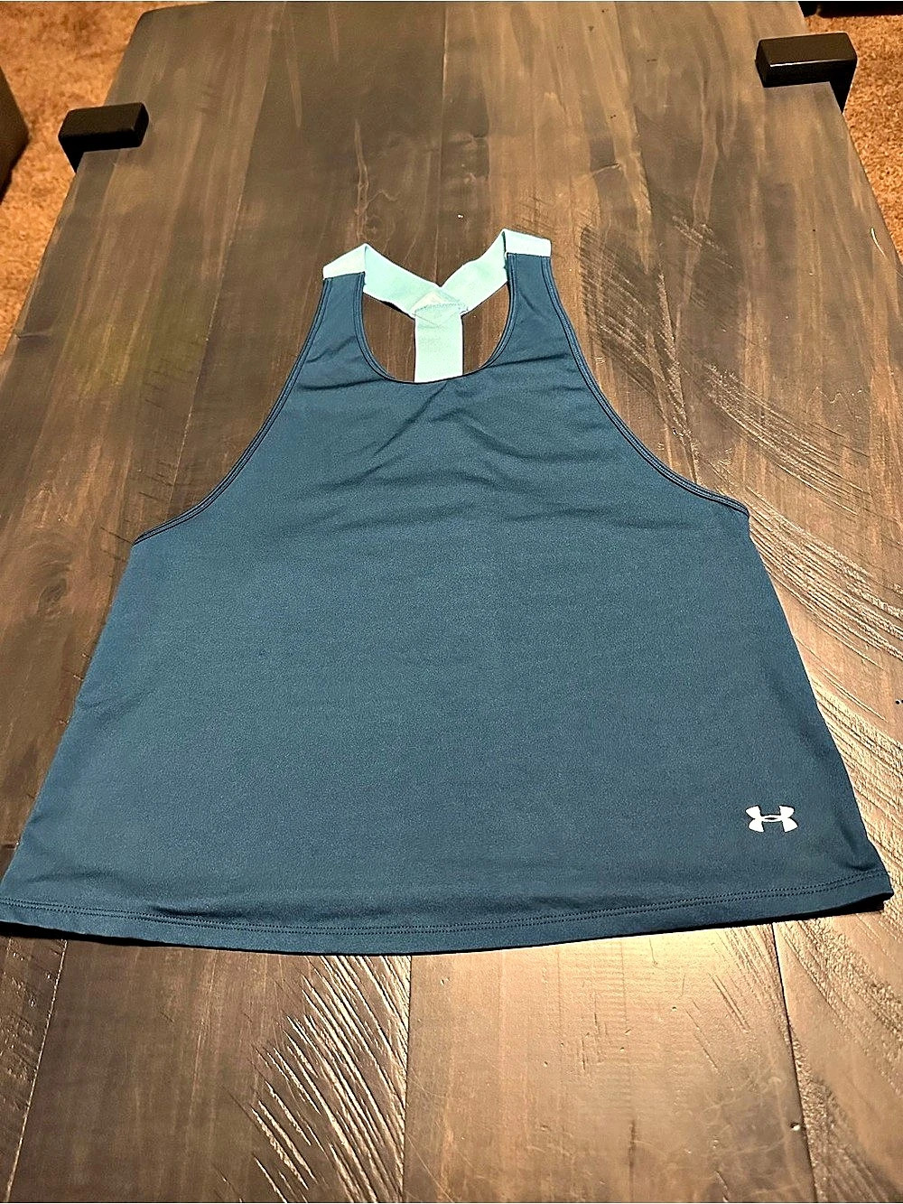 Under Armour Graphic Elastic Strap Tank Top Blue SM